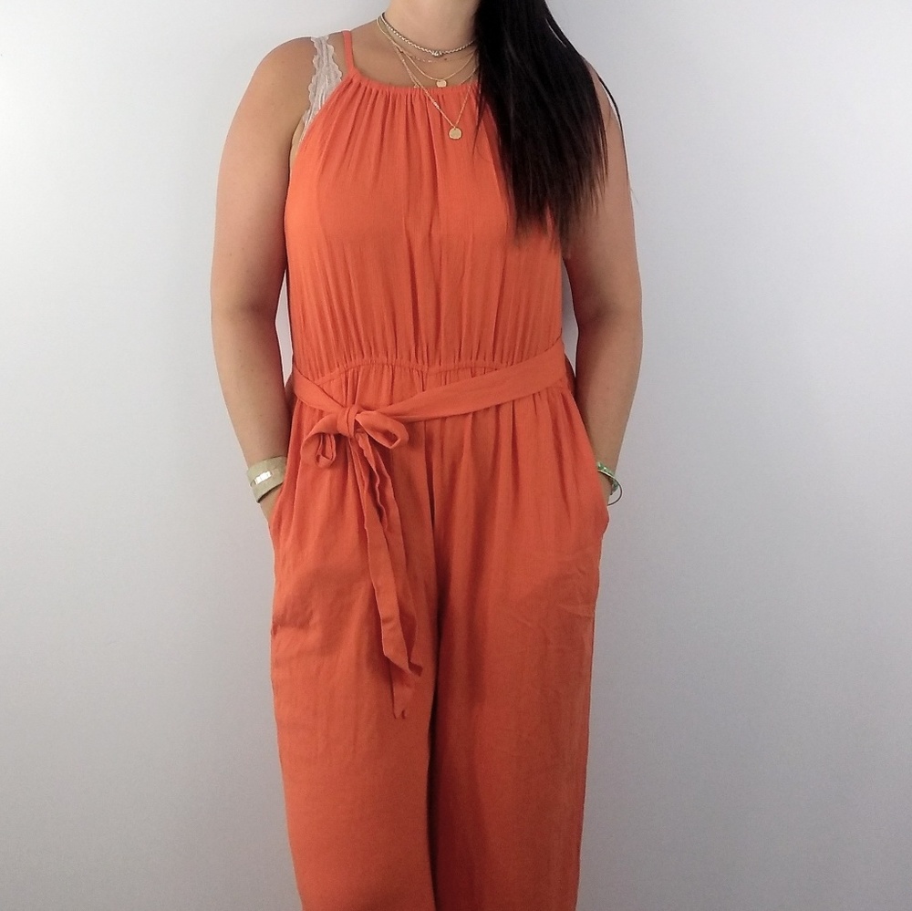 ❤️LAST ONE❤️🌿MANDARIN JUMPSUIT🌿 - Picture 4 of 8